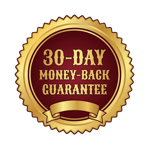 30-day money-back guarantee seal