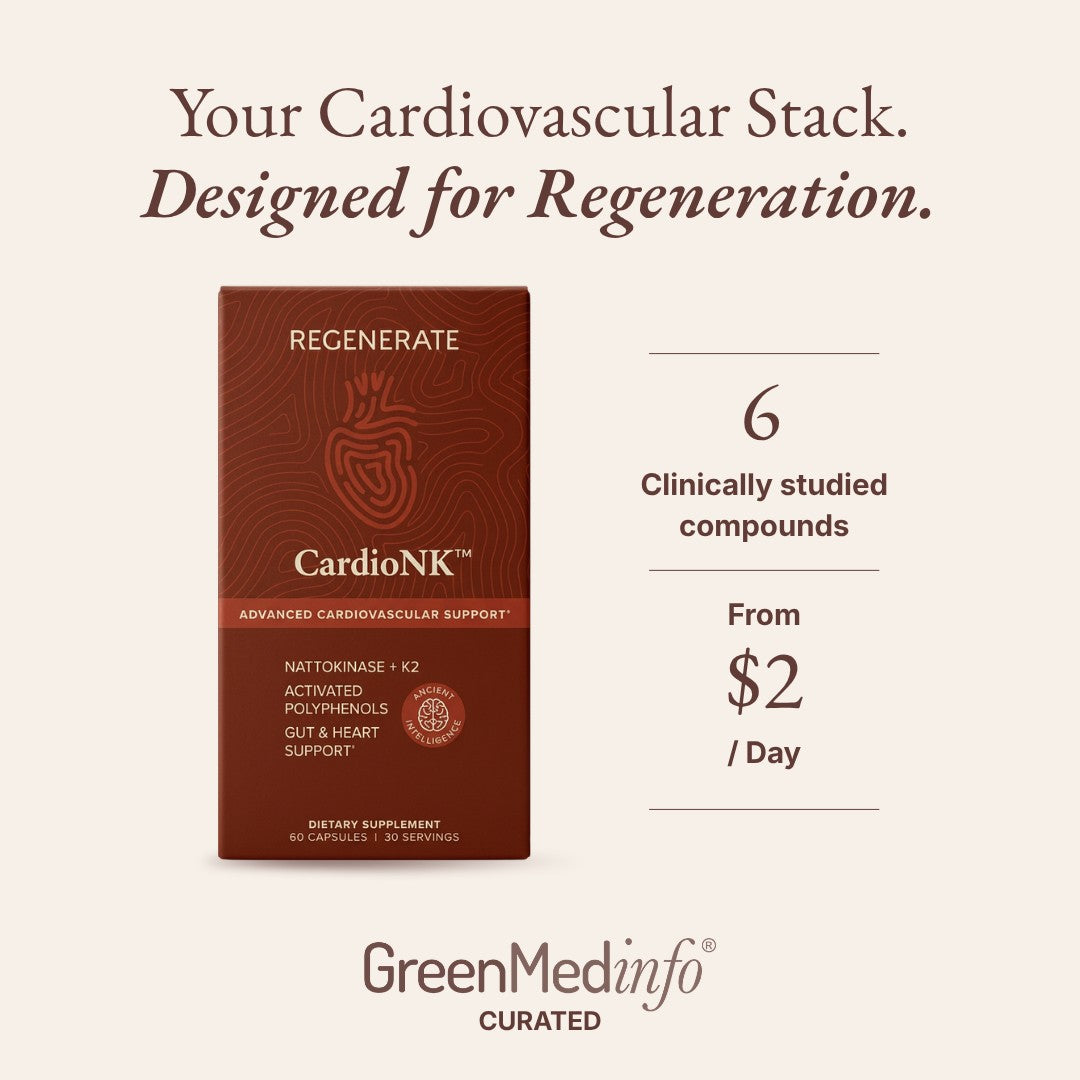 Your cardiovascular stack, designed for regeneration