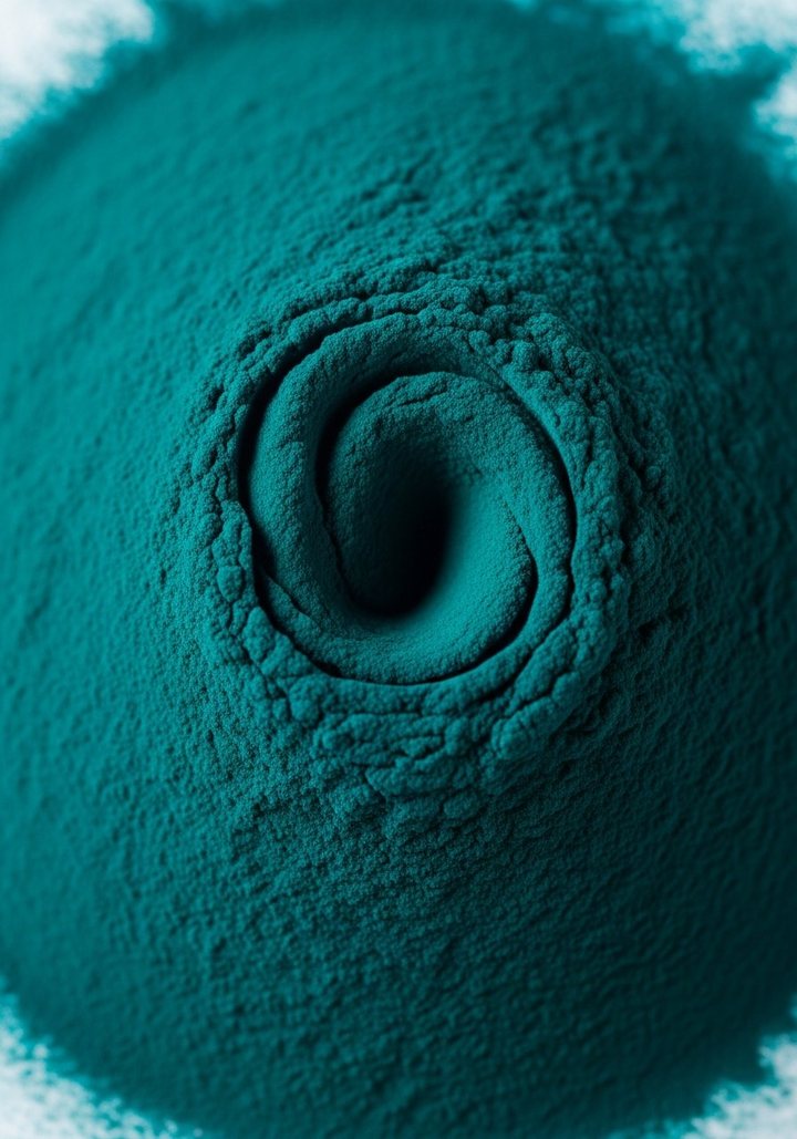 The vivid blue phycocyanin pigment from spirulina