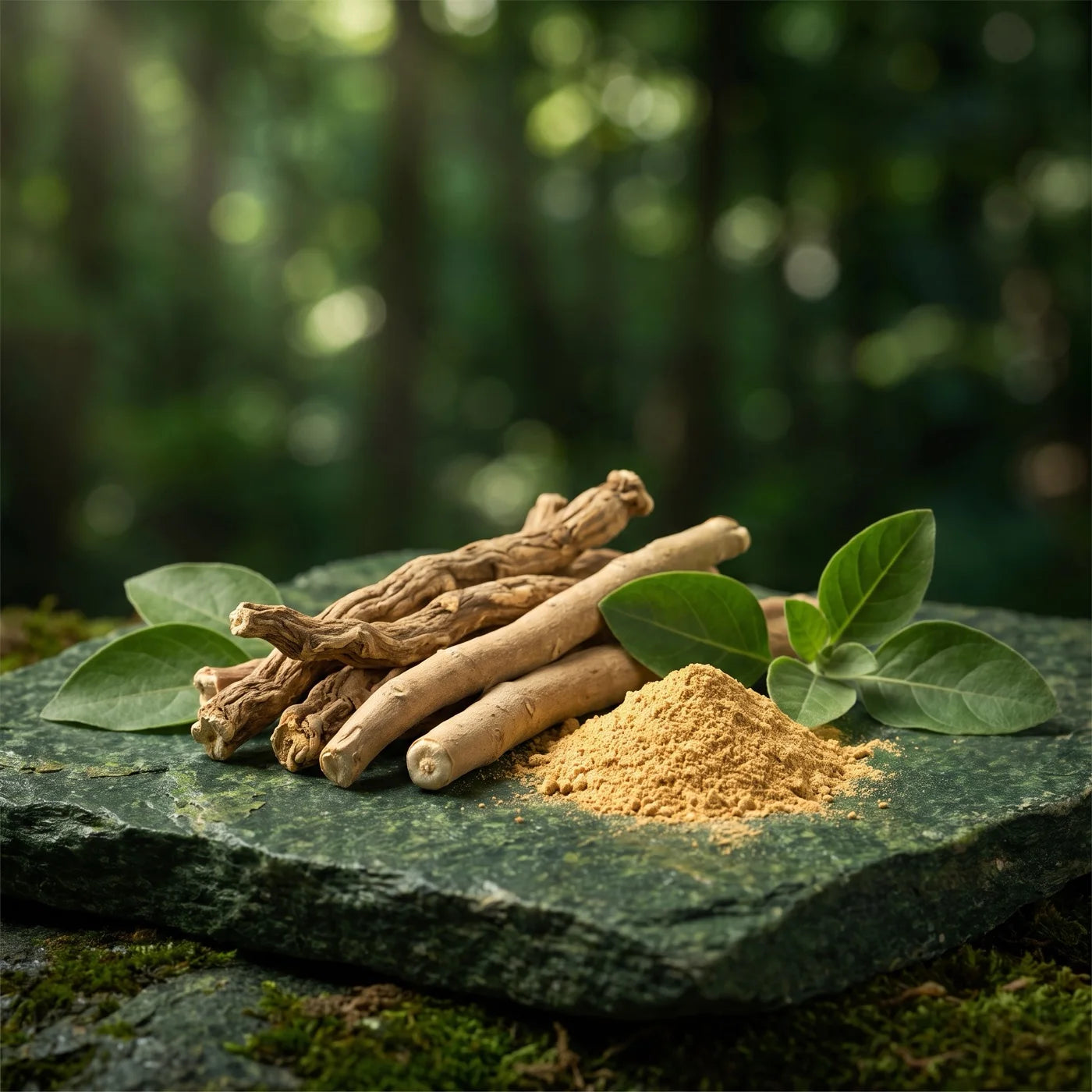 KSM-66 Ashwagandha root and powder