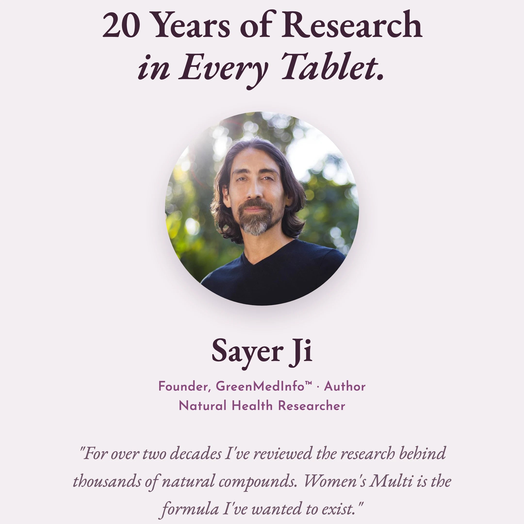 Formulated by Sayer Ji, founder of GreenMedInfo